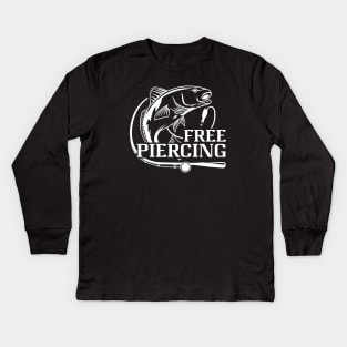 Free Piercing Kids Long Sleeve T-Shirt